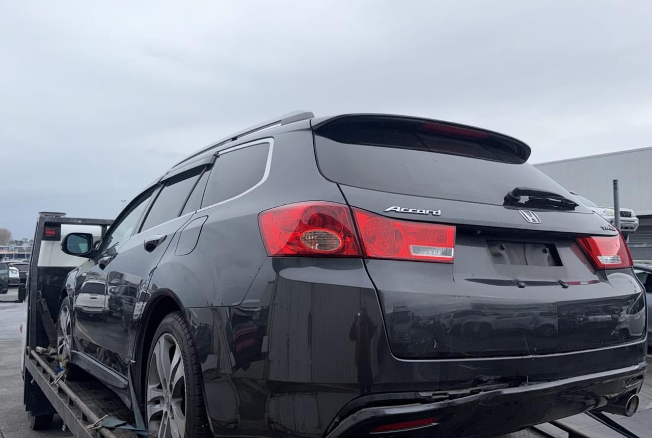 Older Honda Accord wagon collected for cash in the Manawatū