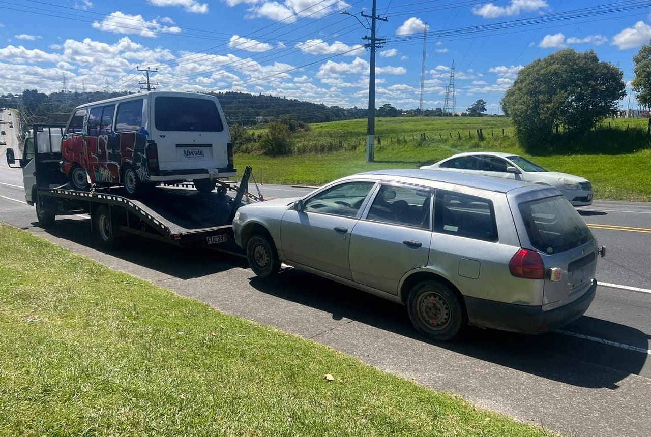 Car Wreckers Palmerston North tow truck collecting unwanted vehicles across the Manawatū